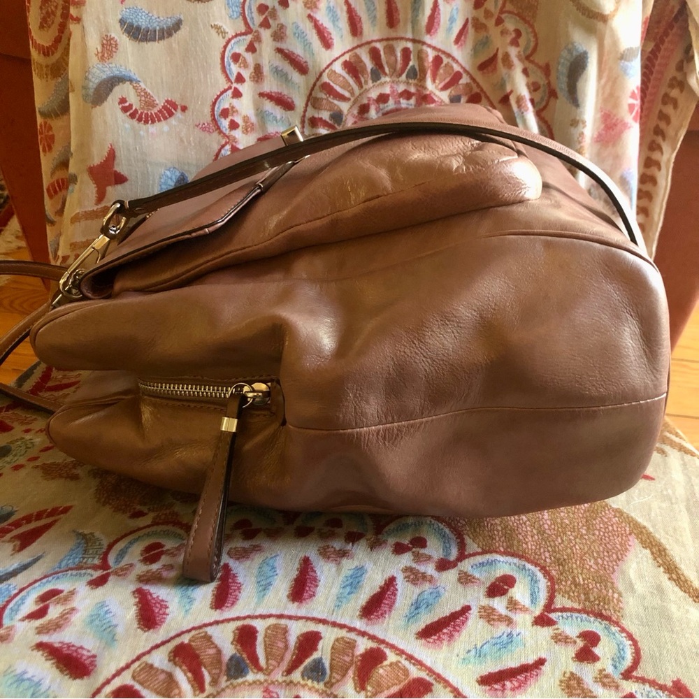 ❌SOLD❌ Coach Madison Metallic Leather North South Satchel 25175 - Picture 6 of 11